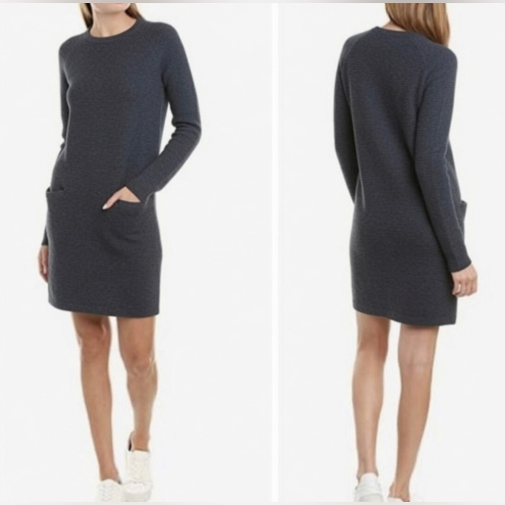 Theory Wool Blended Sweater Dress